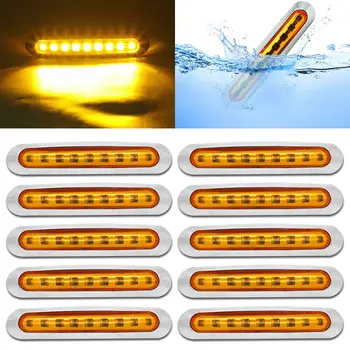 10x Side Marker Amber Lights 9 LED Clearance Truck Trailer Light 12V-24V Accessories
10x Side Marker Amber Lights 9 LED Clearance Truck Trailer Light 12V-24V Accessories