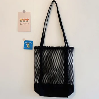 2020 Women Bags Summer New Beach Bag Mesh Net Handbag Shoulder Bag Canvas Messenger Bag Student's Totes Bags Shopping Bag
2020 Women Bags Summer New Beach Bag Mesh Net Handbag Shoulder Bag Canvas Messenger Bag Student's Totes Bags Shopping Bag