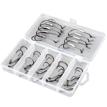 25 Pieces of Crank Hook Set Lure Bait Wide Belly with Lead Lead Hook Fishing Set Soft Bait Fish Hook Lure Fish Hook
25 Pieces of Crank Hook Set Lure Bait Wide Belly with Lead Lead Hook Fishing Set Soft Bait Fish Hook Lure Fish Hook
