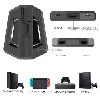 PS4 USB Game Controllers Adapter Converter Video Game Keyboard Mouse Adapter for Nintendo Switch for Xbox for PS3
PS4 USB Game Controllers Adapter Converter Video Game Keyboard Mouse Adapter for Nintendo Switch for Xbox for PS3