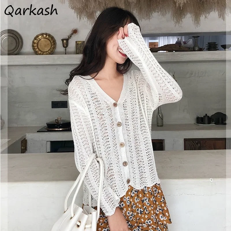 Cardigan Women Hollow Out Elegant Vintage Simple Girls Fairy Long Sleeve Sun-proof Comfortable Clothing Female Popular Daily Ins
Cardigan Women Hollow Out Elegant Vintage Simple Girls Fairy Long Sleeve Sun-proof Comfortable Clothing Female Popular Daily Ins
