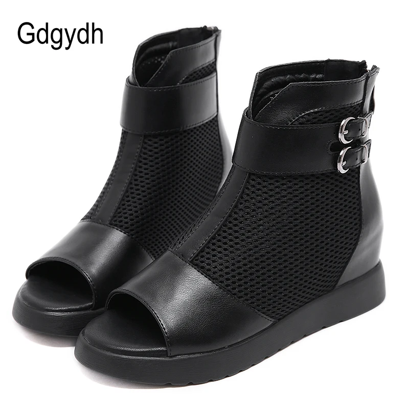 Gdgydh Summer Boots Gladiator Shoes Women Open Toe Mesh Hollow Out Short Boots With Zipper Fashion Buckle European Shoes Woman
Gdgydh Summer Boots Gladiator Shoes Women Open Toe Mesh Hollow Out Short Boots With Zipper Fashion Buckle European Shoes Woman