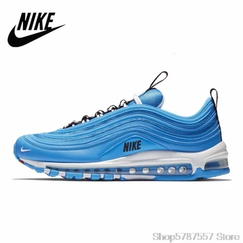 

Original Authentic Nike Air Max 97 OG QS Silver Bullet Men's Sneakers Breatheable Running Shoes 312834-401