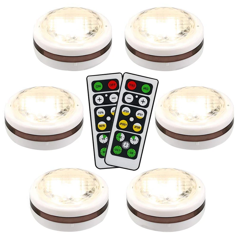 Wireless Led Puck Lights With Remote Control 6 Pack, Led Under Cabinet Lighting,Puck Lights Battery Operated, Closet Light, Unde
Wireless Led Puck Lights With Remote Control 6 Pack, Led Under Cabinet Lighting,Puck Lights Battery Operated, Closet Light, Unde
