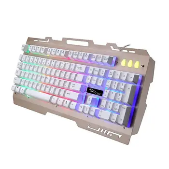 Foxnovo Practical Keyboard USB Wire Keyboard Fashion Keyboard Computer Home Backlight Game Keyboard
Foxnovo Practical Keyboard USB Wire Keyboard Fashion Keyboard Computer Home Backlight Game Keyboard