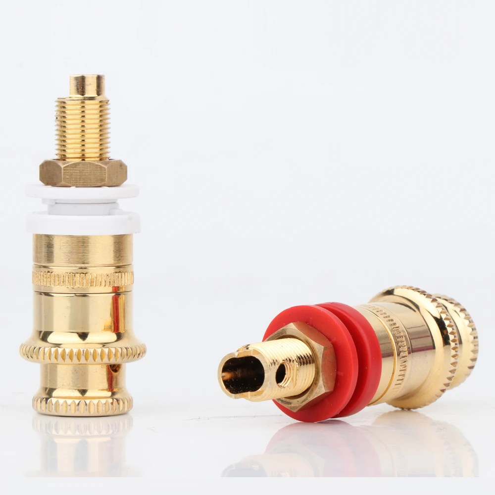 4Pcs/Set WBT Style Hi-End Gold Plated Speaker Binding Posts Terminal Connector Jack Loudspeaker Cable Soeckt Banana Plug Socket
4Pcs/Set WBT Style Hi-End Gold Plated Speaker Binding Posts Terminal Connector Jack Loudspeaker Cable Soeckt Banana Plug Socket