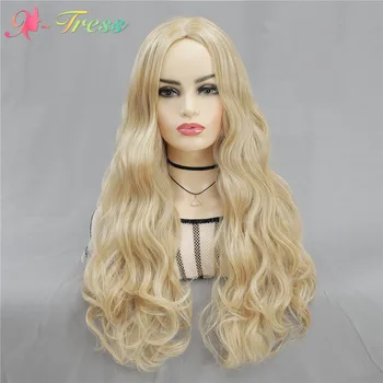 X-TRESS Blonde Colored Long Body Wave Wigs For Black Women Machine Made Synthetic 26inch Wigs Heat Resisant Cosplay Wigs
X-TRESS Blonde Colored Long Body Wave Wigs For Black Women Machine Made Synthetic 26inch Wigs Heat Resisant Cosplay Wigs