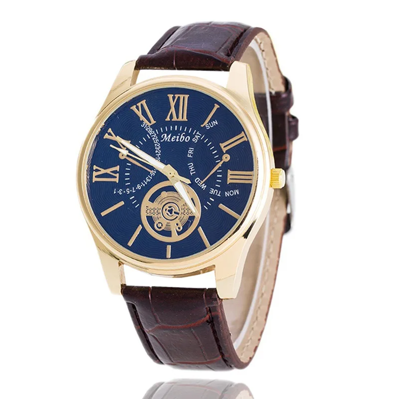New Style Men Leather Watch Fashion Top Grade Rome Measuring Watch Casual Quartz Watch
New Style Men Leather Watch Fashion Top Grade Rome Measuring Watch Casual Quartz Watch
