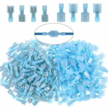 50PCS 22-14AWG Quick Disconnects Crimp Terminals Electrical Cable Waterproof Insulated Wire Connectors Kit Assortment Spade
50PCS 22-14AWG Quick Disconnects Crimp Terminals Electrical Cable Waterproof Insulated Wire Connectors Kit Assortment Spade