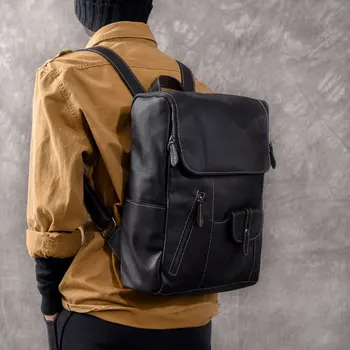 Handmade Men's Backpack Genuine Leather Shoulder Men Laptop Travel Backpack Black Retro Multi-pocket Original Soft Leather
Handmade Men's Backpack Genuine Leather Shoulder Men Laptop Travel Backpack Black Retro Multi-pocket Original Soft Leather