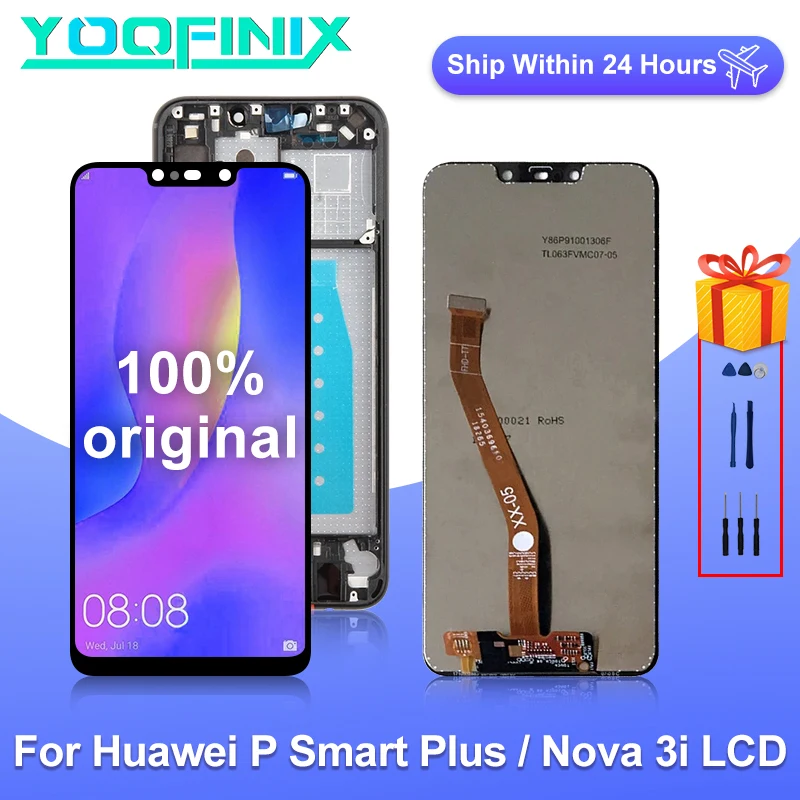 ЖК-дисплей 6 3 дюйма для Huawei nova 3i сенсорный экран дигитайзер P Smart Plus детали замены