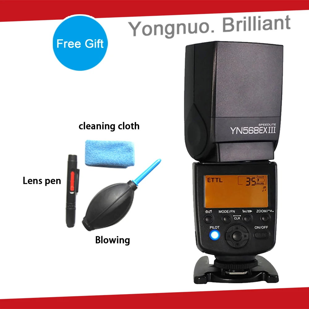 Беспроводная вспышка YONGNUO YN568EX III TTL HSS для Canon 1100d 650d 600d 700d Nikon D800 D750 D7100