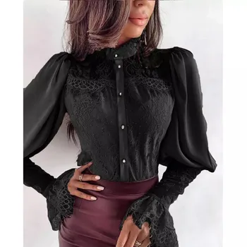 Direct Deal Summer Women Long Sleeve Shirt Lace Up Hollow Blouse Casual Tops Loose
Direct Deal Summer Women Long Sleeve Shirt Lace Up Hollow Blouse Casual Tops Loose