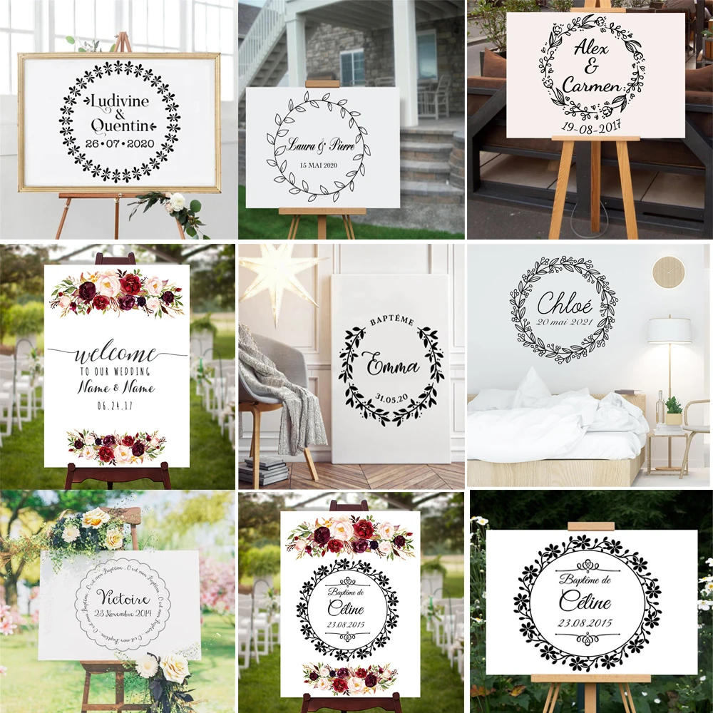 Wedding Decor Welcome Sign Sticker Personalized Name & Date,For Kids Vinyl Sticker Birthday Anniversary Party Decal Decoration
Wedding Decor Welcome Sign Sticker Personalized Name & Date,For Kids Vinyl Sticker Birthday Anniversary Party Decal Decoration
