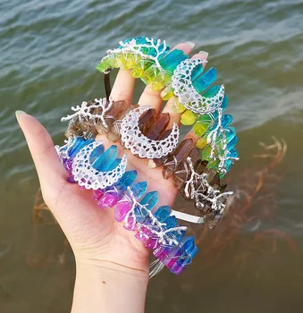 Natural Crystal Headband Rainbow Crown Hair Band Bridal Headdress Party Moon Tree Branch HairBand Hair Comb Luxury Jewelry
Natural Crystal Headband Rainbow Crown Hair Band Bridal Headdress Party Moon Tree Branch HairBand Hair Comb Luxury Jewelry