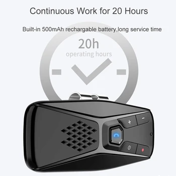 Bluetooth 5.0 Handsfree Calling Car Kit Car Sun Visor Rechargeable Wireless Speakerphone Seven Language Music Receiver 
Bluetooth 5.0 Handsfree Calling Car Kit Car Sun Visor Rechargeable Wireless Speakerphone Seven Language Music Receiver