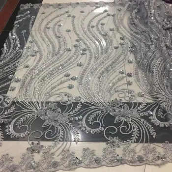 High quality handmade beaded 3D flower evening dress design lace fabric embroidery French mesh lace African sequin lace 
High quality handmade beaded 3D flower evening dress design lace fabric embroidery French mesh lace African sequin lace