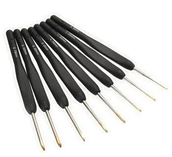 8Pcs/set Black Knitting Needles Plastic Crochet Hooks DIY Craft Loom Dreadlock Needle for Braid Dread-Lock Hair Weaving Tool
8Pcs/set Black Knitting Needles Plastic Crochet Hooks DIY Craft Loom Dreadlock Needle for Braid Dread-Lock Hair Weaving Tool