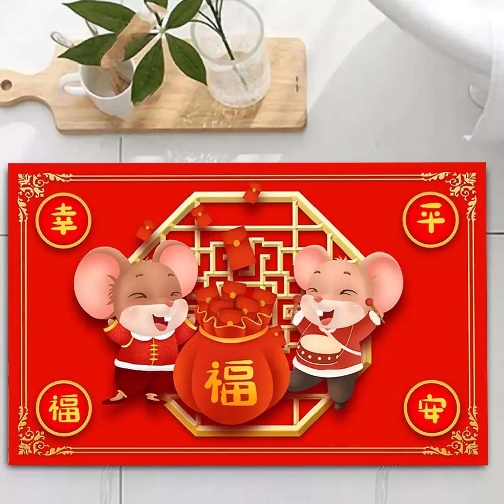 Mat Area Carpet Rat New Year 2020 Indoor / Outdoor Easy to Clean Rubber Non-slip Backing Entrance Door
Mat Area Carpet Rat New Year 2020 Indoor / Outdoor Easy to Clean Rubber Non-slip Backing Entrance Door