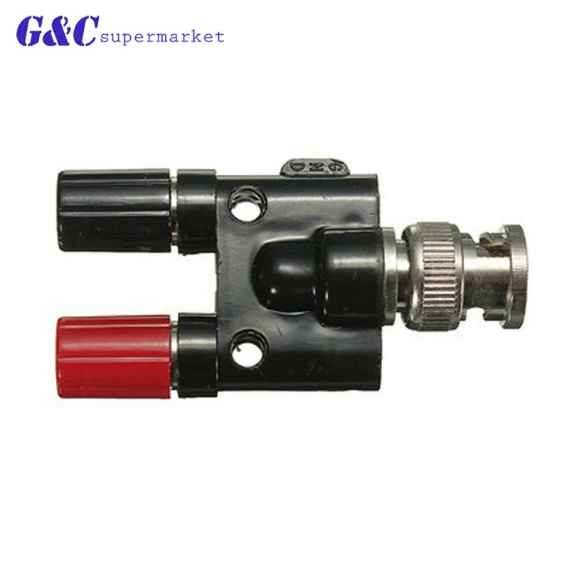 1 adapter 4mm banana plug BNC female jack to two double male connectors plug-in adapter connector electronics accessories
1 adapter 4mm banana plug BNC female jack to two double male connectors plug-in adapter connector electronics accessories