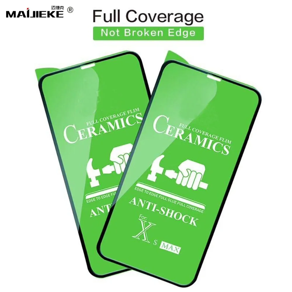 10PCS Full Cover Ceramic Film for iPhone 11 Pro Max 11 Xr X Xs max 8 plus 7 6s 6 plus Full Glue Screen Protector Tempered Glass
10PCS Full Cover Ceramic Film for iPhone 11 Pro Max 11 Xr X Xs max 8 plus 7 6s 6 plus Full Glue Screen Protector Tempered Glass
