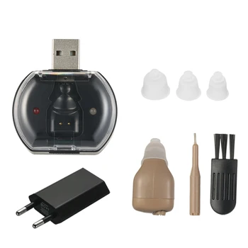 Hearing Aids Sound Amplifier USB In Ear Hearing Device for Adults + Silicone Ear Plugs Cleaning Brush Charging Base Storage Case
Hearing Aids Sound Amplifier USB In Ear Hearing Device for Adults + Silicone Ear Plugs Cleaning Brush Charging Base Storage Case