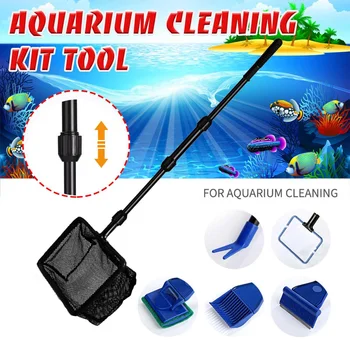 Aquarium Cleaning Kit Tool 6 in1 Glass Fish Tank Net Long Handle Cleaner Gravel Rake Cleaner Glass Brush Fishnet Cleaning Tool
Aquarium Cleaning Kit Tool 6 in1 Glass Fish Tank Net Long Handle Cleaner Gravel Rake Cleaner Glass Brush Fishnet Cleaning Tool