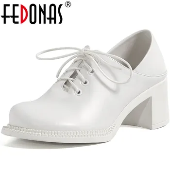 FEDONAS Concise Cross Tied Genuin Leather Handmade Shoies For Women Platform Round Toe Chunky Heels Pumps Party Shoes Woman
FEDONAS Concise Cross Tied Genuin Leather Handmade Shoies For Women Platform Round Toe Chunky Heels Pumps Party Shoes Woman