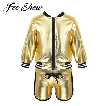 Kids Boys Girls Contemporary Latin Ballet Hip Hop Dance Clothing Autumn Sports Costume Jacket Sweatshirt Coat & Short Pants Set 
Kids Boys Girls Contemporary Latin Ballet Hip Hop Dance Clothing Autumn Sports Costume Jacket Sweatshirt Coat & Short Pants Set