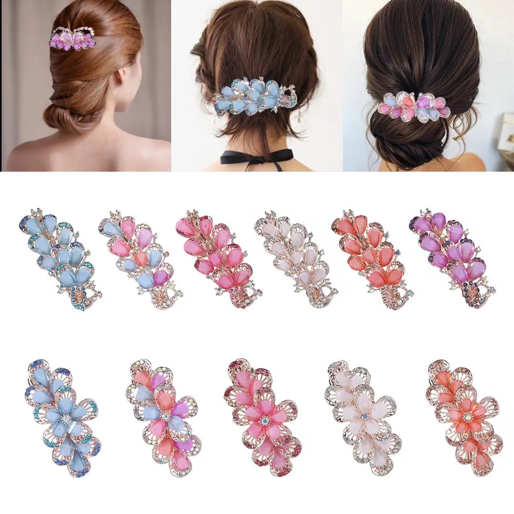 Hairpins Butterfly Peacock Hair Accessories Flower Hair Clip Ponytail Holder Horsetail Headwear Crystal Barrettes
Hairpins Butterfly Peacock Hair Accessories Flower Hair Clip Ponytail Holder Horsetail Headwear Crystal Barrettes