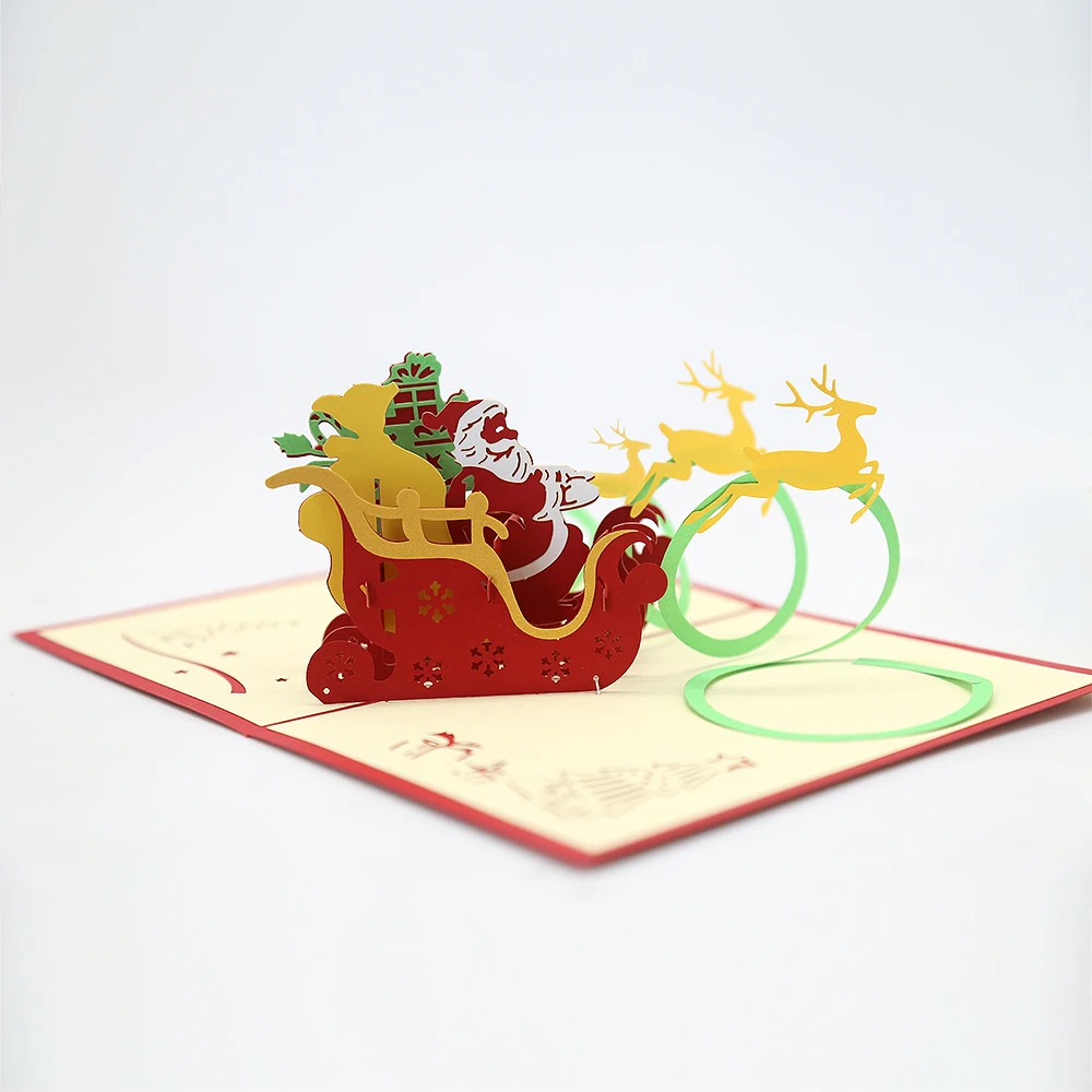 AIR&TREE-B Christmas Cards 3D Pop Up Greeting Cards Holiday Wedding Birthday Invitation Card Santa Claus Christmas Deer Postcard
AIR&TREE-B Christmas Cards 3D Pop Up Greeting Cards Holiday Wedding Birthday Invitation Card Santa Claus Christmas Deer Postcard