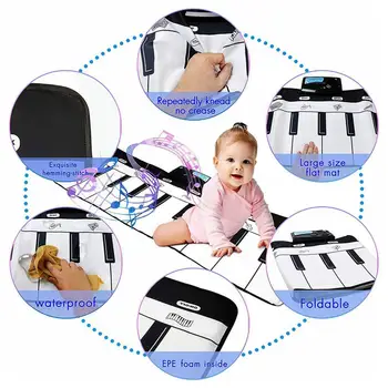 Electronic Musical Mat Carpets Keyboard Baby Piano Play Mat Toy Musical Instrument Music Toys Educational Toys For Kids
Electronic Musical Mat Carpets Keyboard Baby Piano Play Mat Toy Musical Instrument Music Toys Educational Toys For Kids