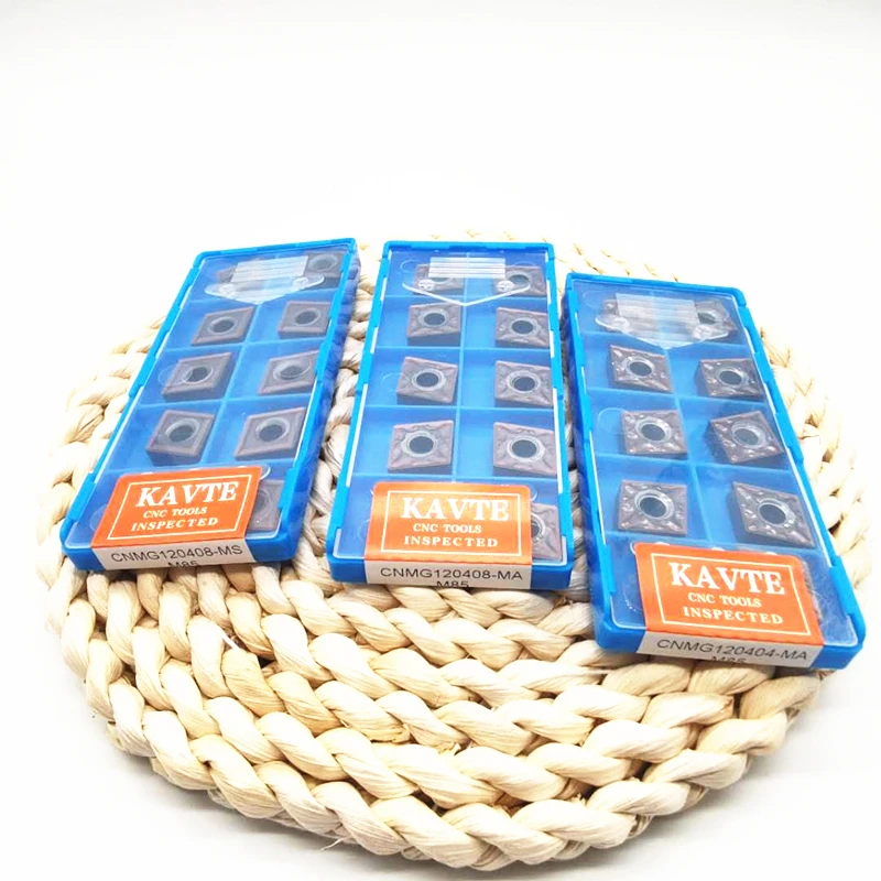 KAVTE CNMG120404 120408 MA CNMG120404-MS CNMG120408 Carbide inserts High quality imported coating Suitable for stainless steel 
KAVTE CNMG120404 120408 MA CNMG120404-MS CNMG120408 Carbide inserts High quality imported coating Suitable for stainless steel