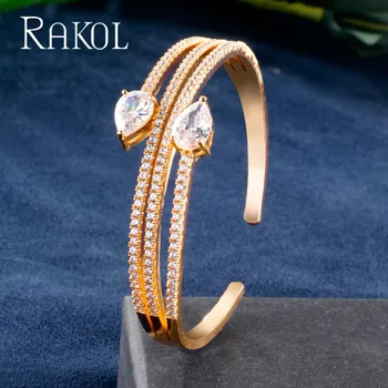 RAKOL Fashion Water drop Zirconia Bracelet for Women Wedding Party Prom Anniversary birthday Exquisite Crystal Jewelry RSBP2162
RAKOL Fashion Water drop Zirconia Bracelet for Women Wedding Party Prom Anniversary birthday Exquisite Crystal Jewelry RSBP2162
