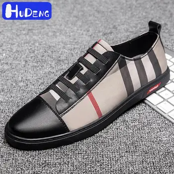 New casual ultra light breathable outdoor leather leather plaid flat shoes hombre men's shoes tennis Fashion business man shoes 
New casual ultra light breathable outdoor leather leather plaid flat shoes hombre men's shoes tennis Fashion business man shoes