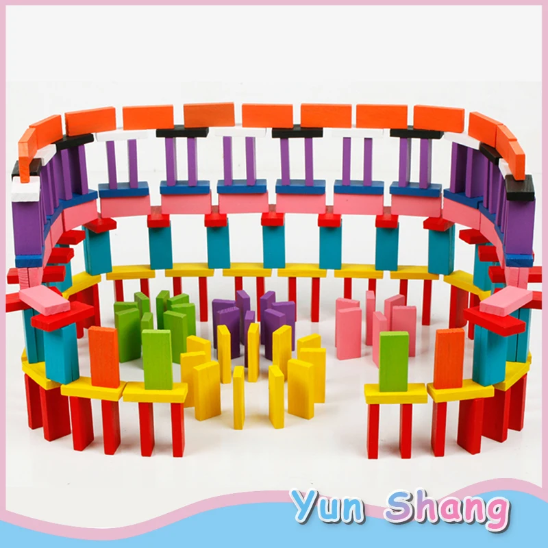 High Quality 240 Pcs/Lot Rainbow Wood Domino Blocks Kits Early Bright Dominoes Games Educational Toys For Kid Gift
High Quality 240 Pcs/Lot Rainbow Wood Domino Blocks Kits Early Bright Dominoes Games Educational Toys For Kid Gift