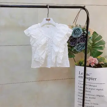 2020 Korean style girls ruffles shirt fashion summer cotton girls blouse 3-8t F121
2020 Korean style girls ruffles shirt fashion summer cotton girls blouse 3-8t F121