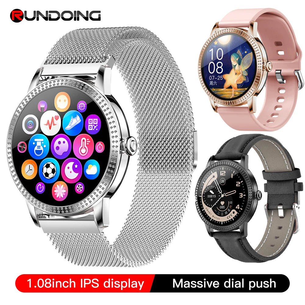 RUNDOING CF18 Pro Smart Watch Waterproof Heart Rate Blood Pressure Sport Men Fitness Tracker Menstruation SmartWatch For Women
RUNDOING CF18 Pro Smart Watch Waterproof Heart Rate Blood Pressure Sport Men Fitness Tracker Menstruation SmartWatch For Women