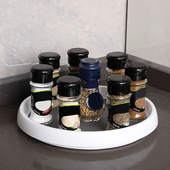 Kitchen Bathroom Non-Slip Rotating Storage Tray Fruit Snack Dried Storage Plate Multifunctional Plastic Desktop Organizer
Kitchen Bathroom Non-Slip Rotating Storage Tray Fruit Snack Dried Storage Plate Multifunctional Plastic Desktop Organizer