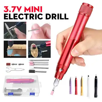 3.7V Cordless Drill Bit Tool Nail Tools Dremel Mini Electric Drill Power Tools Engraver Electric Pen With 5 grinding heads
3.7V Cordless Drill Bit Tool Nail Tools Dremel Mini Electric Drill Power Tools Engraver Electric Pen With 5 grinding heads