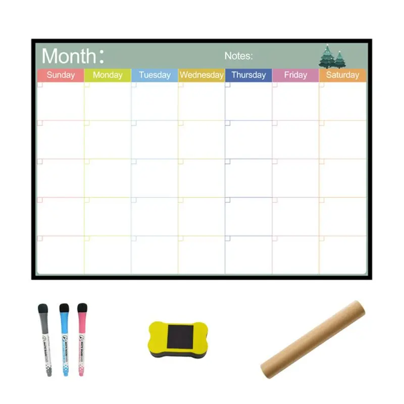 A3 Magnetic Monthly Planner Whiteboard Fridge Magnet Flexible Weekly Message Drawing Refrigerator Bulletin
A3 Magnetic Monthly Planner Whiteboard Fridge Magnet Flexible Weekly Message Drawing Refrigerator Bulletin