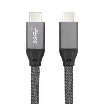 USB-C USB 3.1 Type C Gen2 Male to Male Data Video 100W Cable with E-marker for Tablet & Phone & Laptop 0.5M 1M 1.5M 10Gbps
USB-C USB 3.1 Type C Gen2 Male to Male Data Video 100W Cable with E-marker for Tablet & Phone & Laptop 0.5M 1M 1.5M 10Gbps