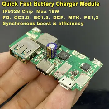 24W QC 3.0 Type-C Lithium Li-ion 18650 Battery Fast Quick Charging Charger Module Board DIY Power Bank
24W QC 3.0 Type-C Lithium Li-ion 18650 Battery Fast Quick Charging Charger Module Board DIY Power Bank