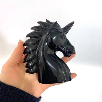 Natural Unicorn quartz healing crystal hand carved stone horse head shape gemstone for home decoration gift
Natural Unicorn quartz healing crystal hand carved stone horse head shape gemstone for home decoration gift