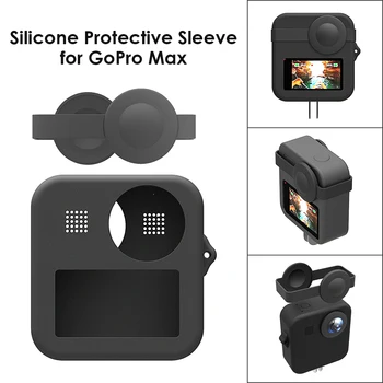 Silicone case With Lens cap for Gopro Max Silicone Protective Cover go pro Panoramic Action Camera Accessories Case
Silicone case With Lens cap for Gopro Max Silicone Protective Cover go pro Panoramic Action Camera Accessories Case