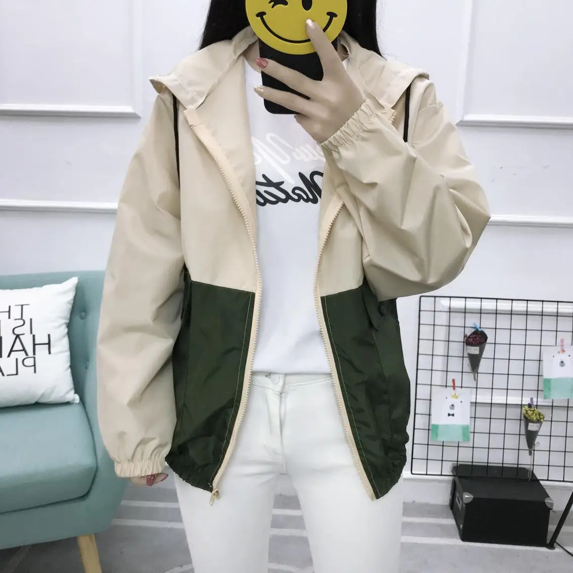 2018 Spring And Autumn New Style Korean-style Joint Cartoon Cat Printed Students Trench Coat Loose-Fit Hooded Cropped Jacket
2018 Spring And Autumn New Style Korean-style Joint Cartoon Cat Printed Students Trench Coat Loose-Fit Hooded Cropped Jacket