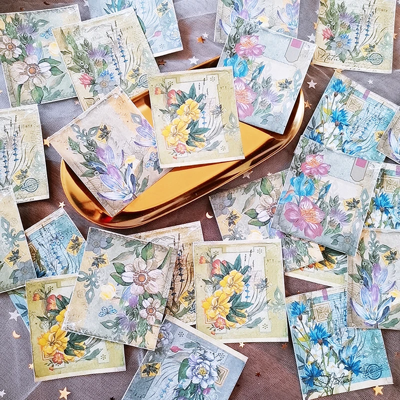 

24PCS Vintage Plant Illustration Stickers DIY Scrapbooking Album junk journal week Diary Happy Planner Decoration Stickers