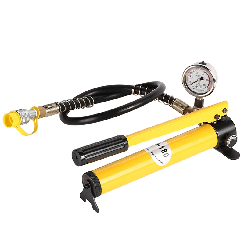 CP-180 Small Portable Large Oil Reserves Manual Suppression Hydraulic Pump With Shockproof Pressure Gauge Oiling Tools
CP-180 Small Portable Large Oil Reserves Manual Suppression Hydraulic Pump With Shockproof Pressure Gauge Oiling Tools
