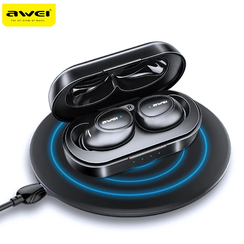 AWEI TWS T6C Mini bluetooth earphone V5.0 Wireless Charging Earbuds With Mic HiFi Stereo Earphone Sport Headset Touch Control
AWEI TWS T6C Mini bluetooth earphone V5.0 Wireless Charging Earbuds With Mic HiFi Stereo Earphone Sport Headset Touch Control