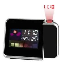 Projection LCD Alarm Clock With Calendar Weather Station Weather Thermometer Silent Digital Backlight Snooze Clock Home Supplies
Projection LCD Alarm Clock With Calendar Weather Station Weather Thermometer Silent Digital Backlight Snooze Clock Home Supplies
